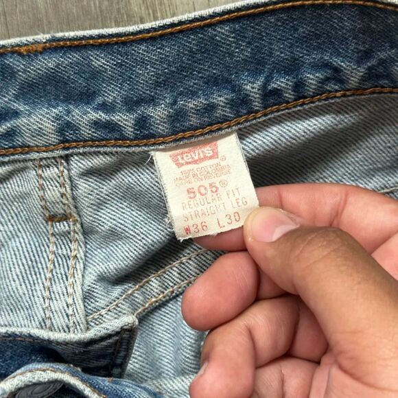 Vintage Levi's 505XX Red Tab Denim Jeans Size 36X30 - Picture 6 of 6